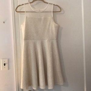 Girls dress - white, sparkly